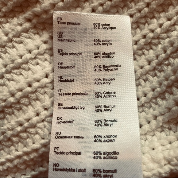 Maje M/L  cape/cocoon/ poncho sweater black/off white - Picture 6 of 7